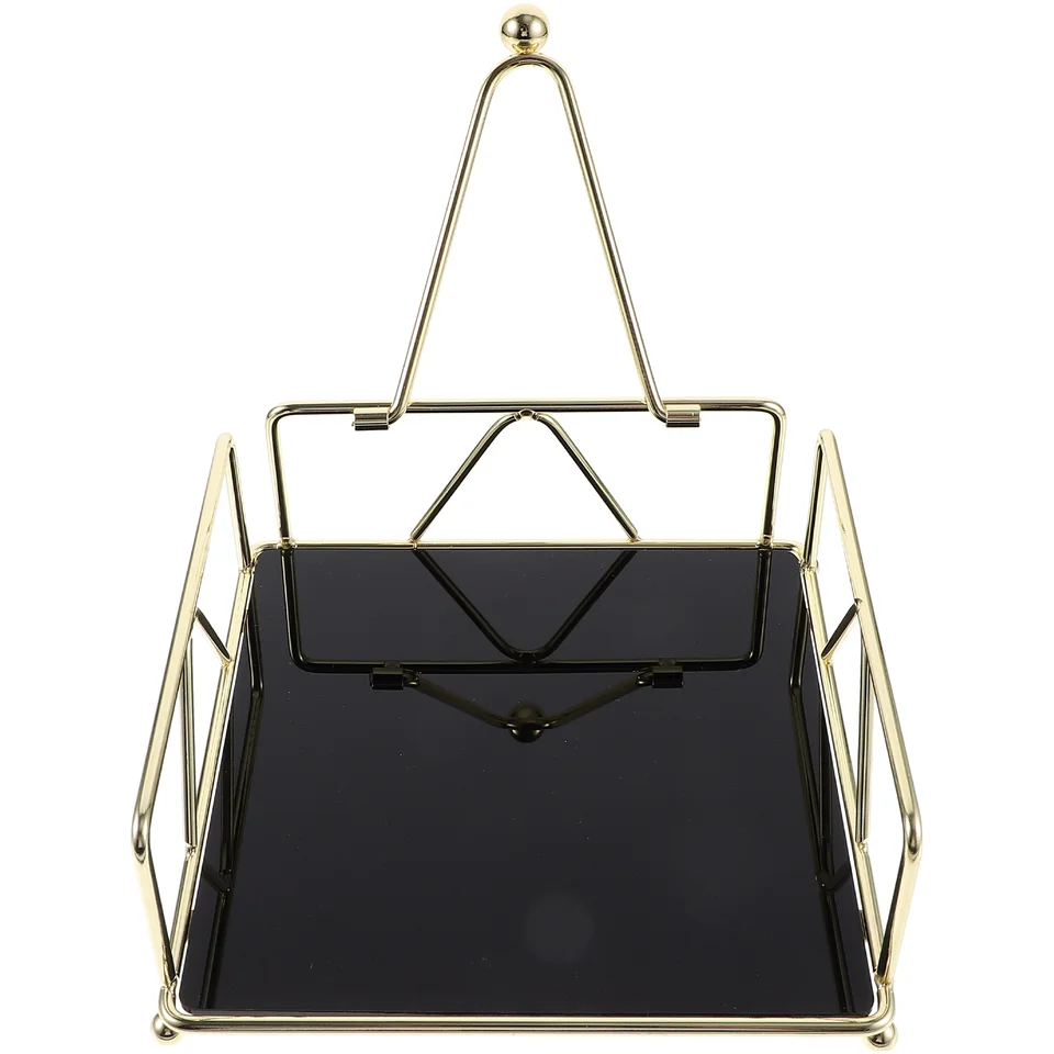 IGNPION Portatovaglioli in rattan, vassoio porta tovaglioli in tessuto, dispenser di carta velina, decorazione da tavolo, vassoio per cucina, sala da pranzo, bar, feste, moderno portatovaglioli per