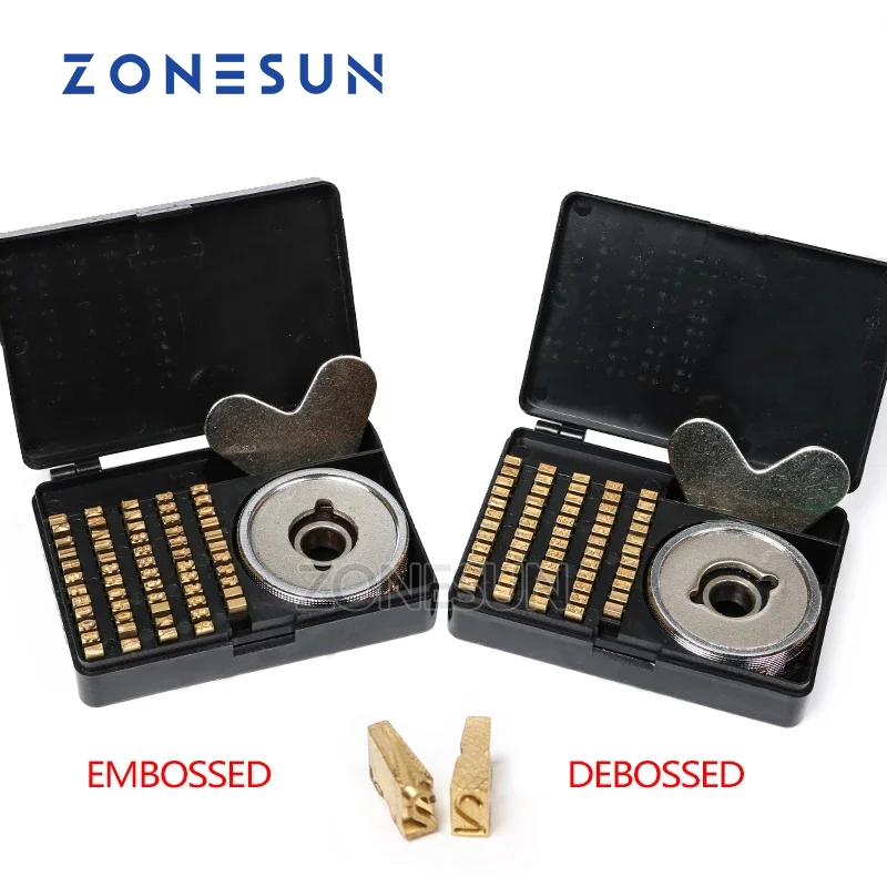 

ZONESUN Heat Stamping Alphabet Set Press Machine FR900 FR770 Alphabet Set Date Coding Machine Letter Numbers Brass for FR770