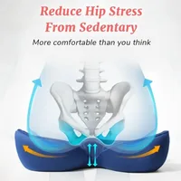 Memory Foam Hemorrhoid Seat Cushion Hip Support Orthopedic Pillow Office Chair Cushion Car Seat Wheelchair Massage Pillow 3