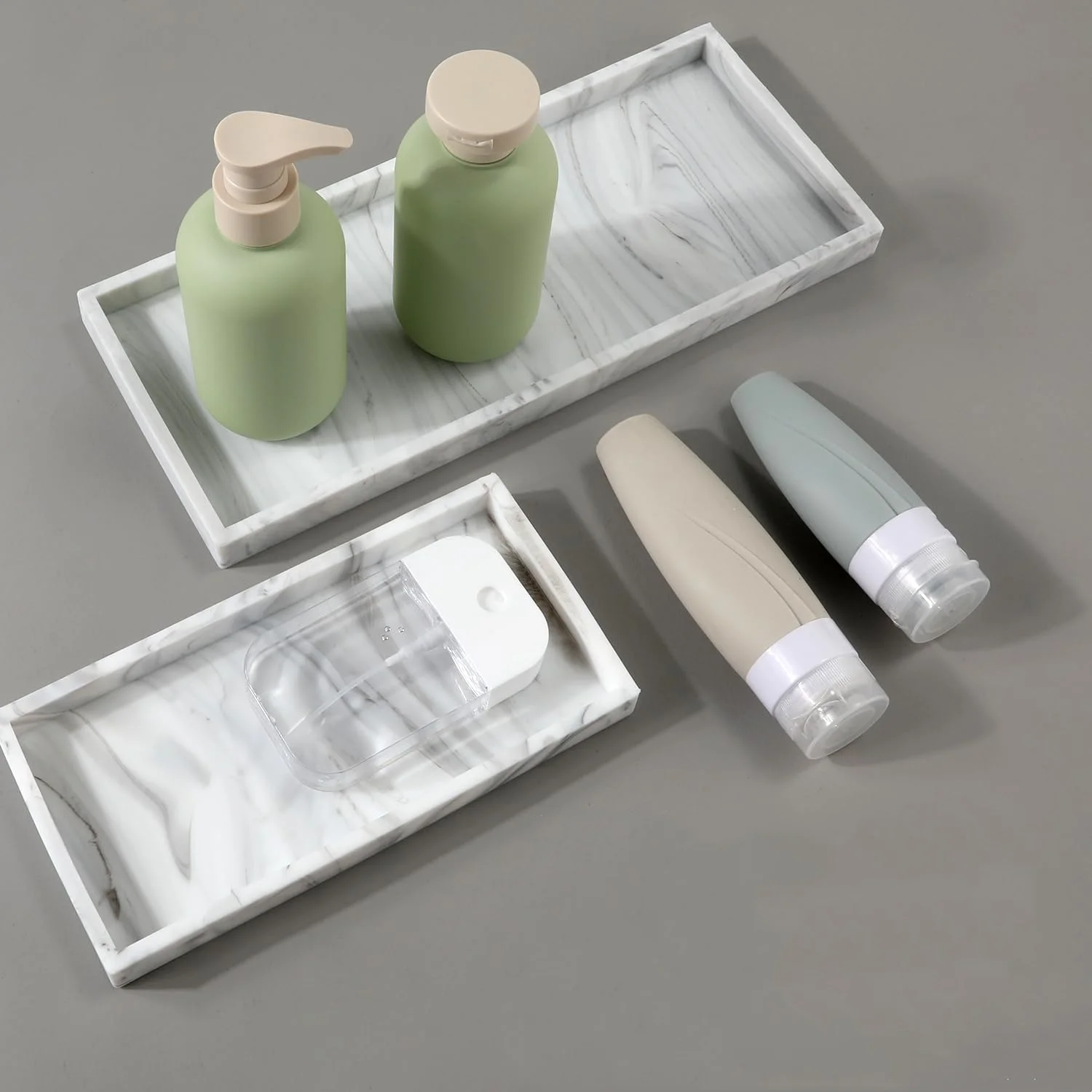 1 pcs bathroom tray soft silicone jewelry tray vanity decoration bathroom tray storage for countertops kitchen countertops