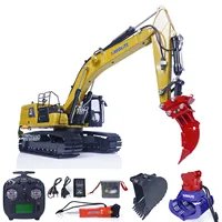 Kabolite K961 1/18 HUINA RC K336GC Metal Hydraulic Excavator Model Car Battery Radio Toys Digger Toucan Ripper Hammer Toy Model 1