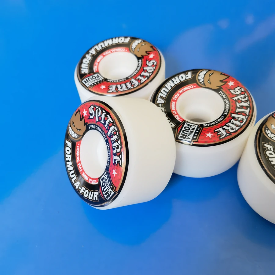 58MM spitfire skateboard wheel full conical shape 99D 101D pu polyurethane skate wheel skateboard wheel