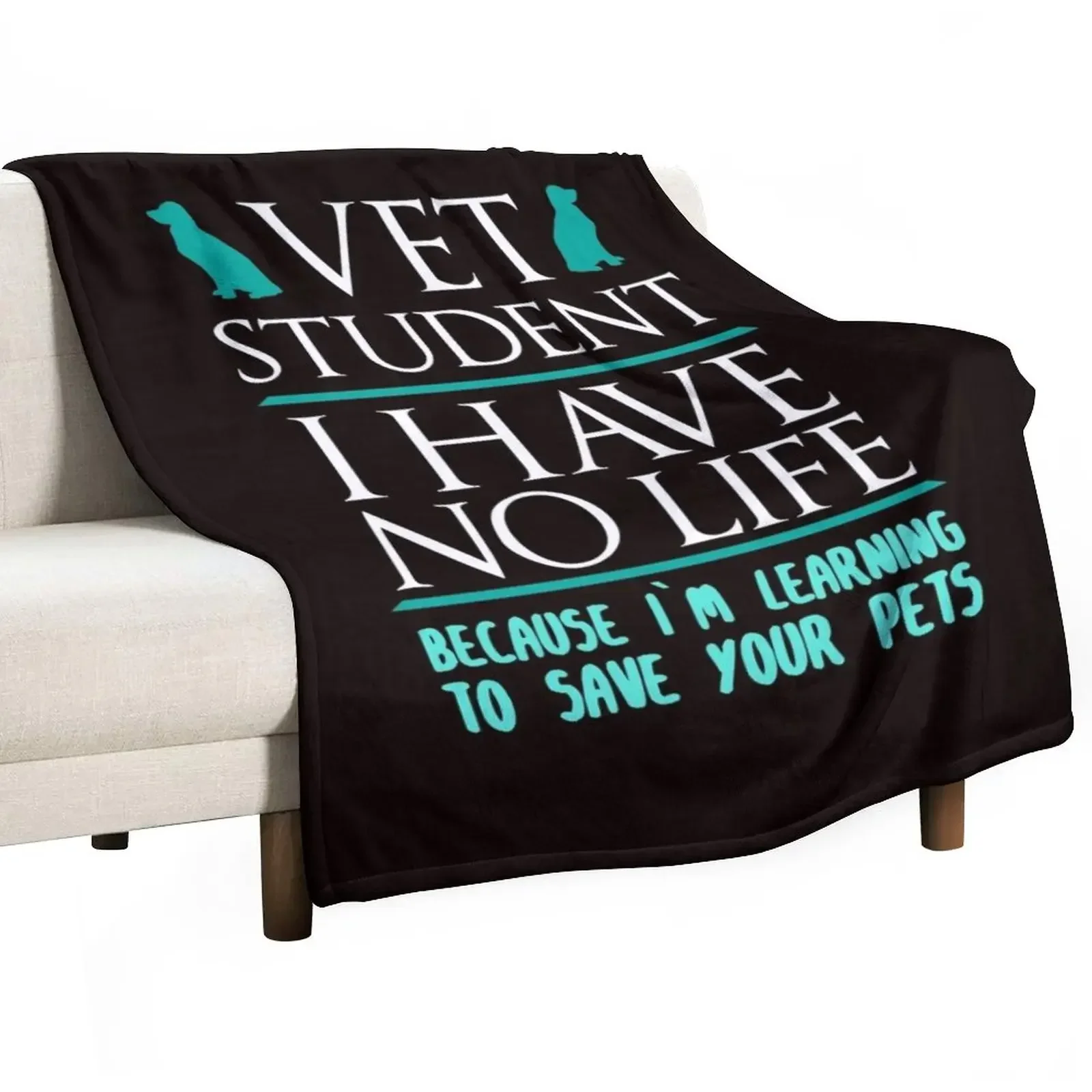 

Vet Student Gift Medical Pet Helper Student Throw Blanket Luxury Brand Sofa Throw Sleeping Bag Blankets