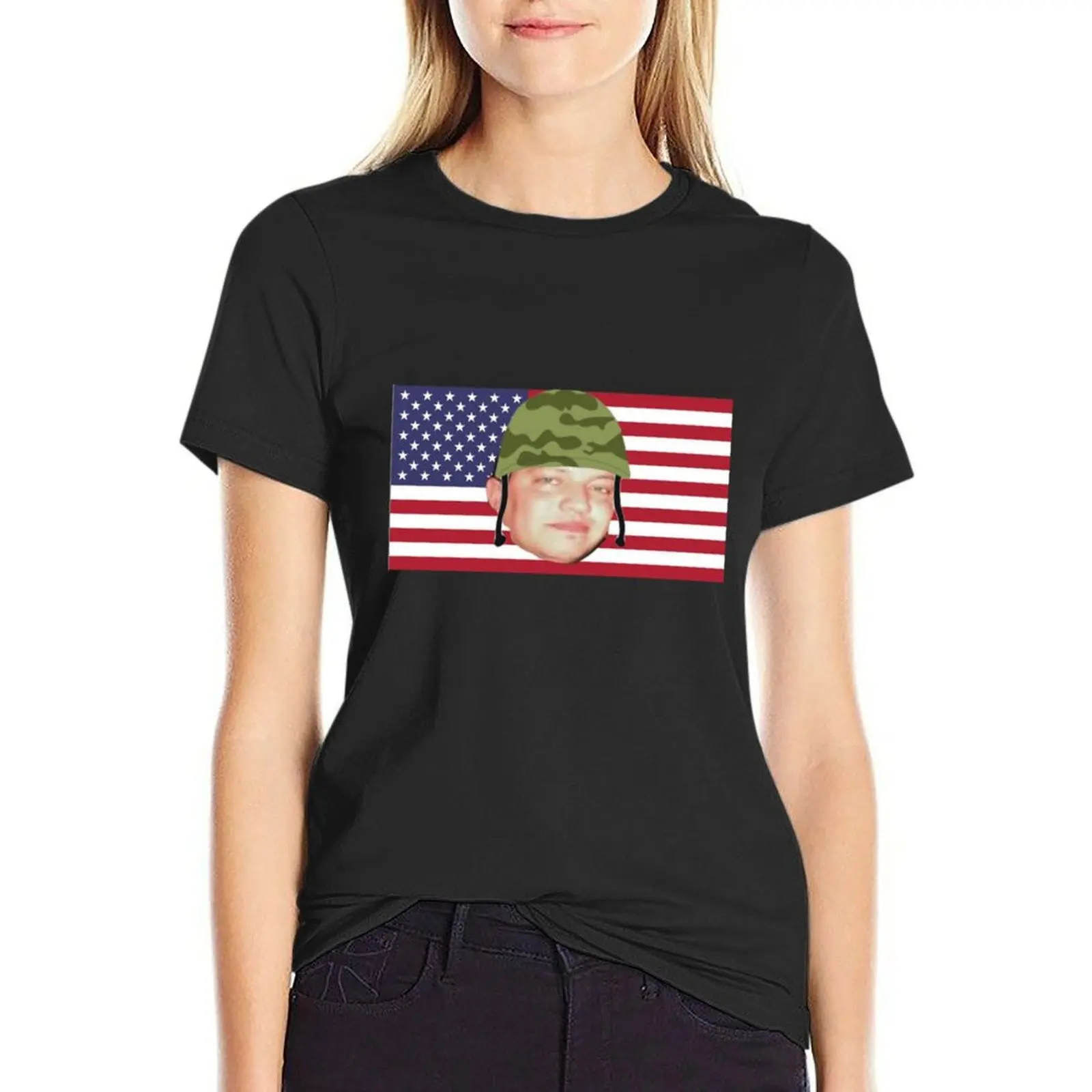 

Sal Vulcano USA Flag Funny T-Shir Gift idea for Sal Vulcano Fans T-shirt Blouse Aesthetic clothing cute t-shirts for Women