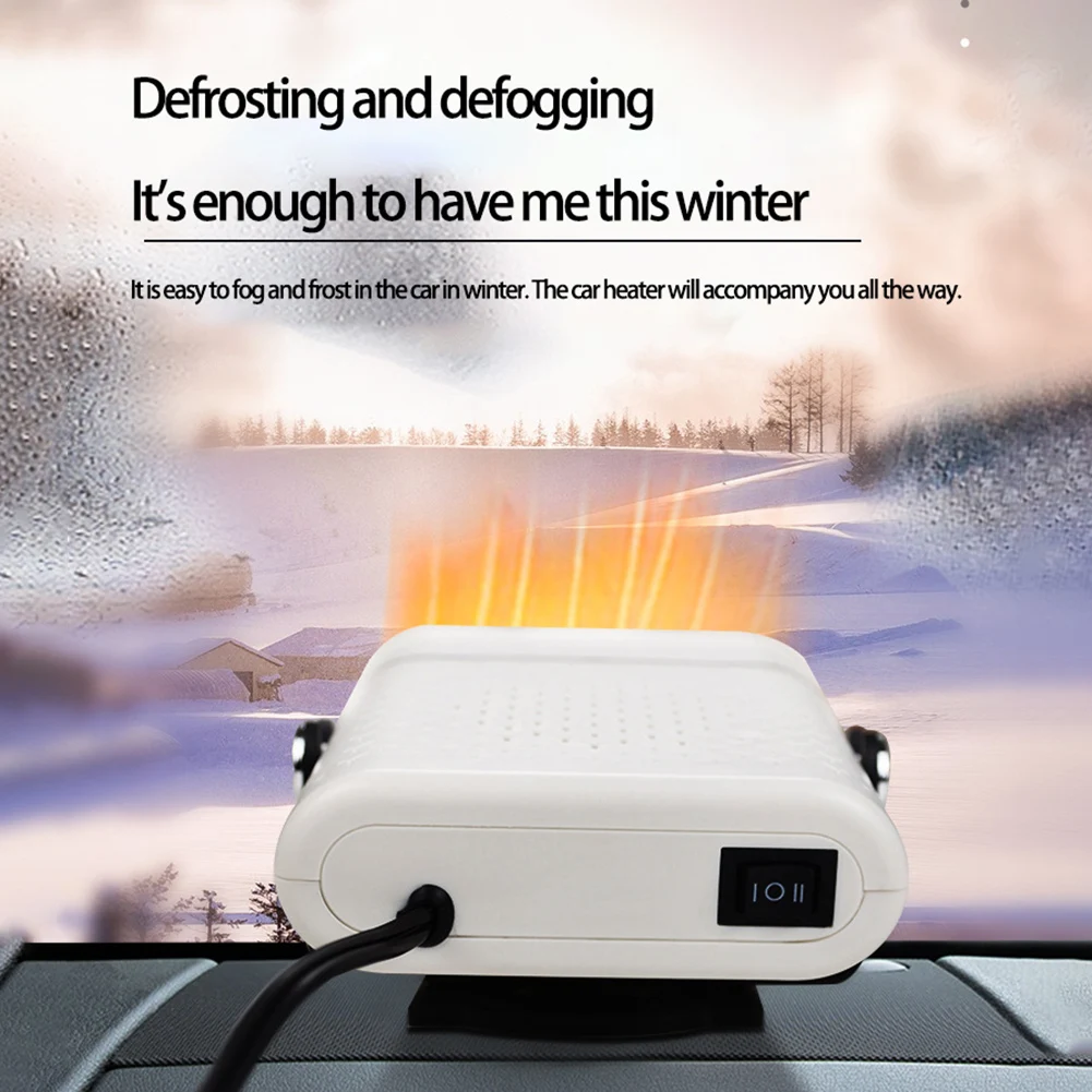 12 V/24V Portable Electric Car Fast Window Windshield Deing Defrost Fan Heating Dashboard Seat Heater_voghion.com