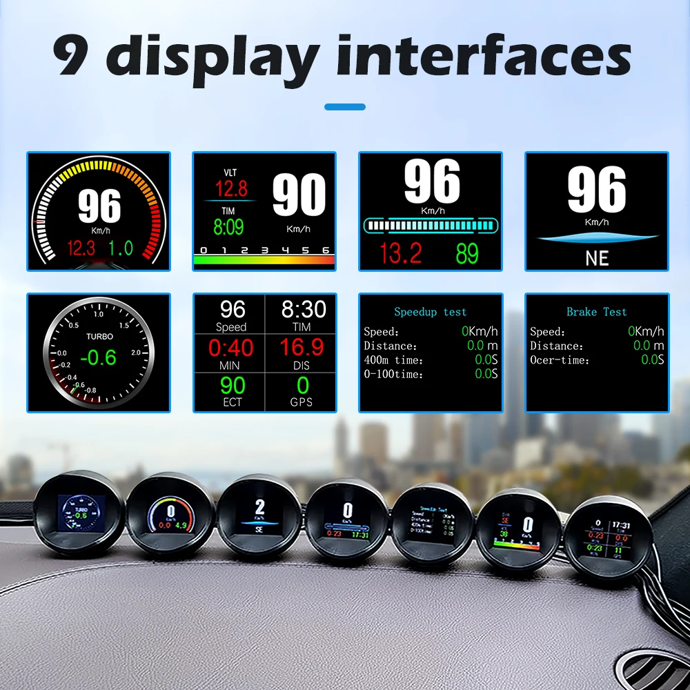WiiYii P11 OBD2 GPS ڵ HUD ÷ ڵ ӵ, ͺ νƮ µ  , ڵ , ڵ 