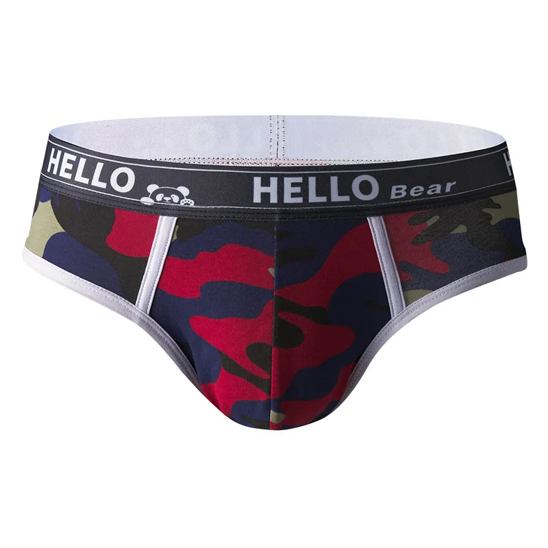 2023 Men Underwear Briefs Slip Shorts Cueca Gay men Underwear sexy Male panties striped Breathable Cotton Low waist jocks 4