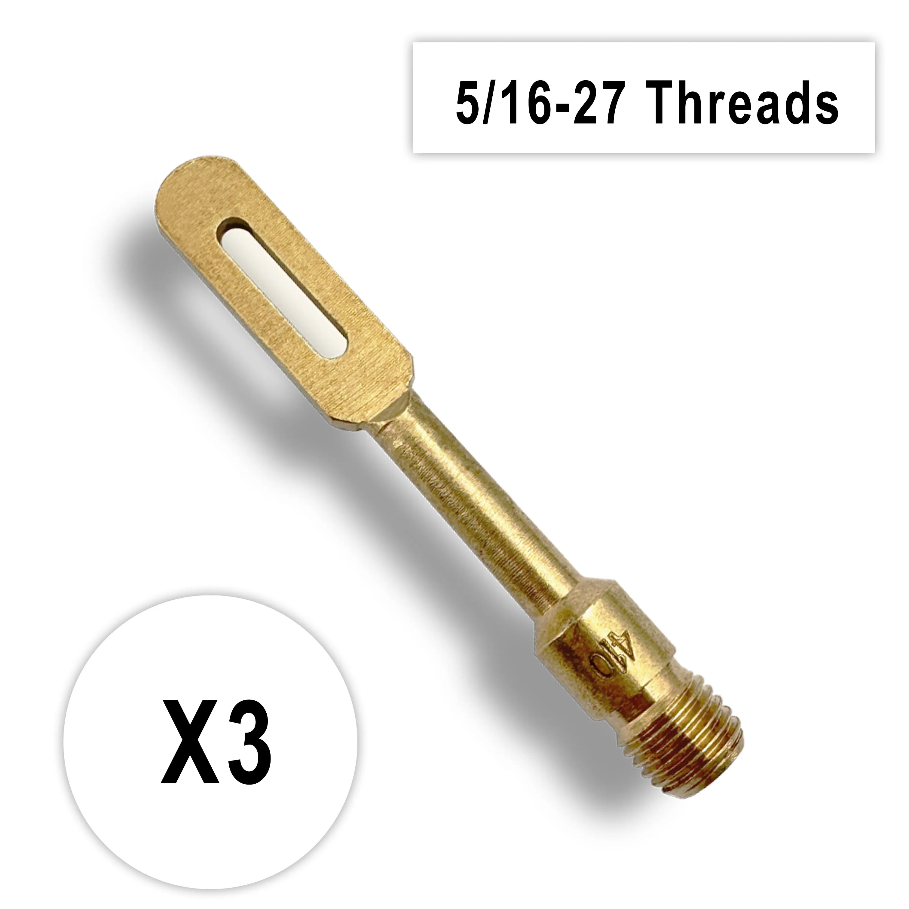 3pcs Gun Cleaning Patches Brass Holder Slotted Loops Tip Rifle Handgun Bore Barrel Maintenance Kit for 12GA 5.56mm 7.62mm .17cal