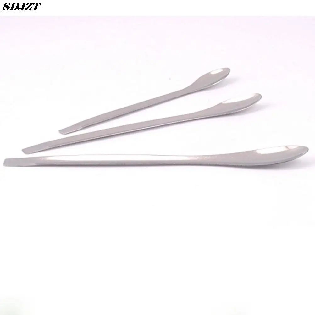 3pcs/Set Stainless Steel Medicinal Ladle Spoon Chemistry Experiment Pharmacy Lab Use Length 10/12/14cm Material: Stainless Steel