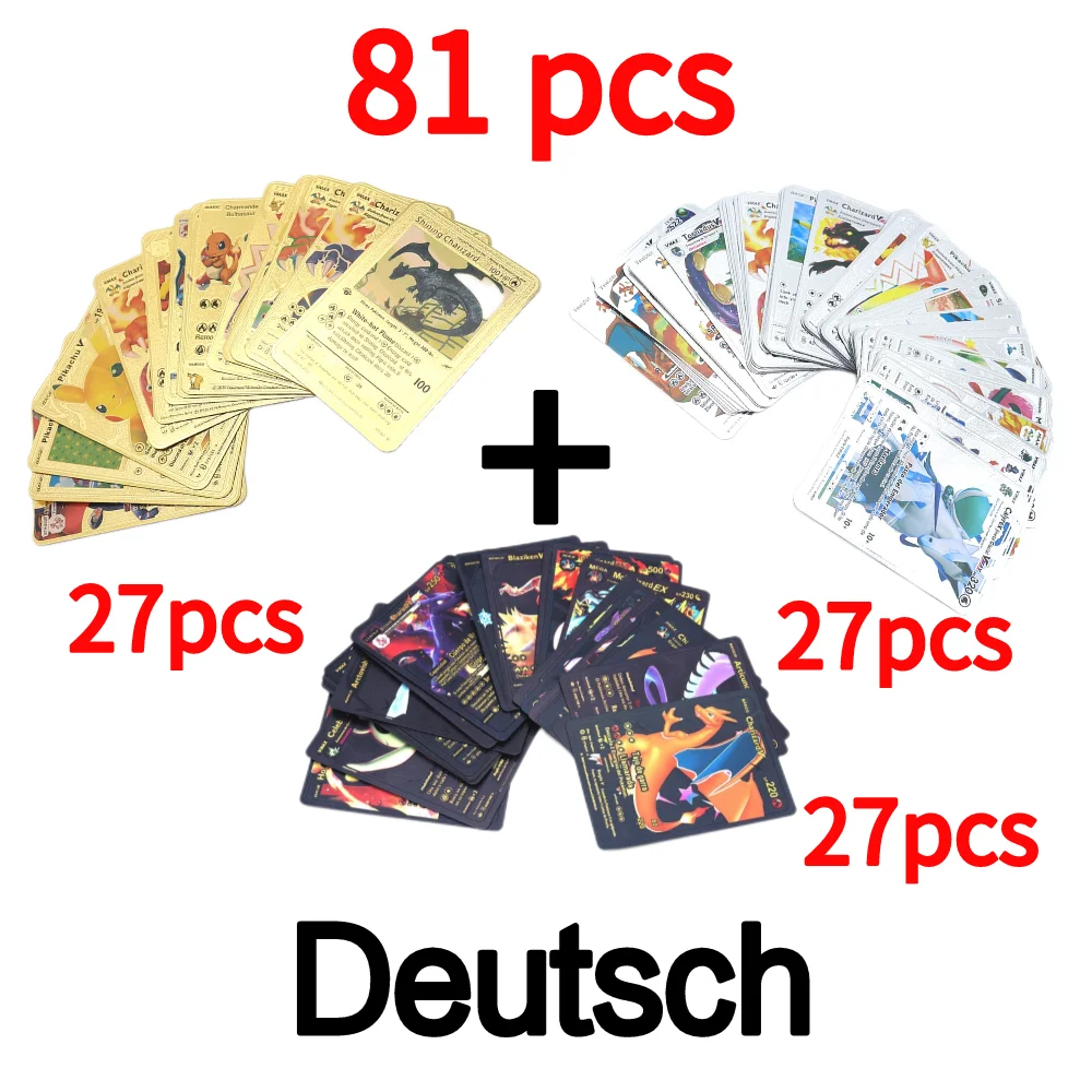 Рисунок 3 - Коллекционные карты из покемона и золотой фольги