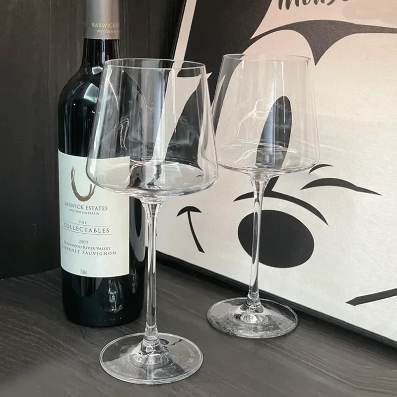 1pc Burgundy Crystal Cup Glass Red Wine Glass Goblet Grape Glass Home Nordic Style Handmade Lead-free Premium Wine Glass