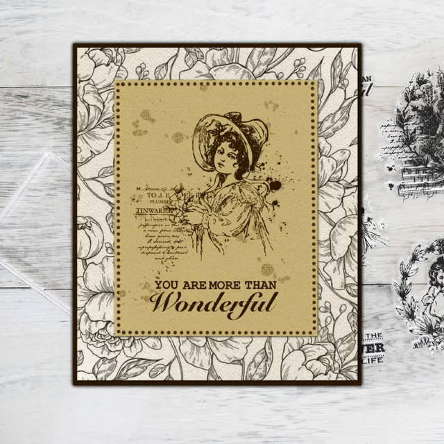 Mangocraft Gyönyörű Lányok Virágban Koszorú Tiszta Bélyegek Dekorációhoz Diy Scrapbooking Silikon Papírkártyák Albumok - Image 4