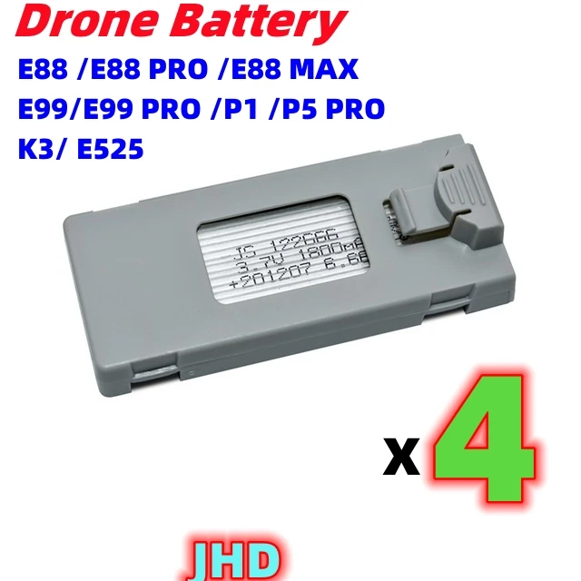 JHD Drone Battery For E88 PRO/E88 MAX/P5 PRO/P1/ K3/S2 Drone Battery E99 PRO Battery Drone Spare Part