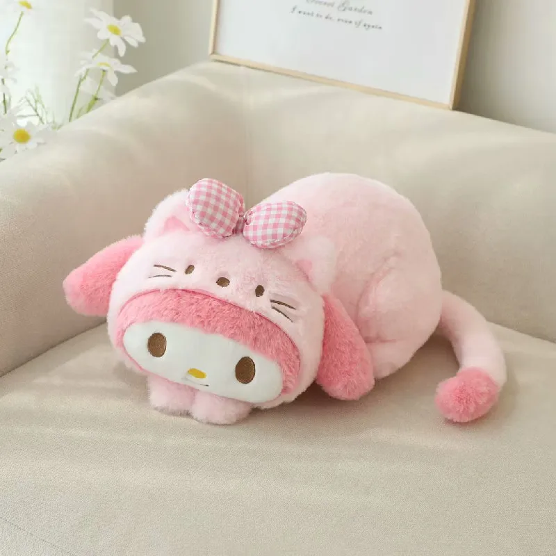 

Sanrio Kawaii Kuromi My Melody Cinnamoroll плюшевая игрушка кукла бумажное полотенце чехол Мультяшные мягкие плюшевые детские подушки куклы