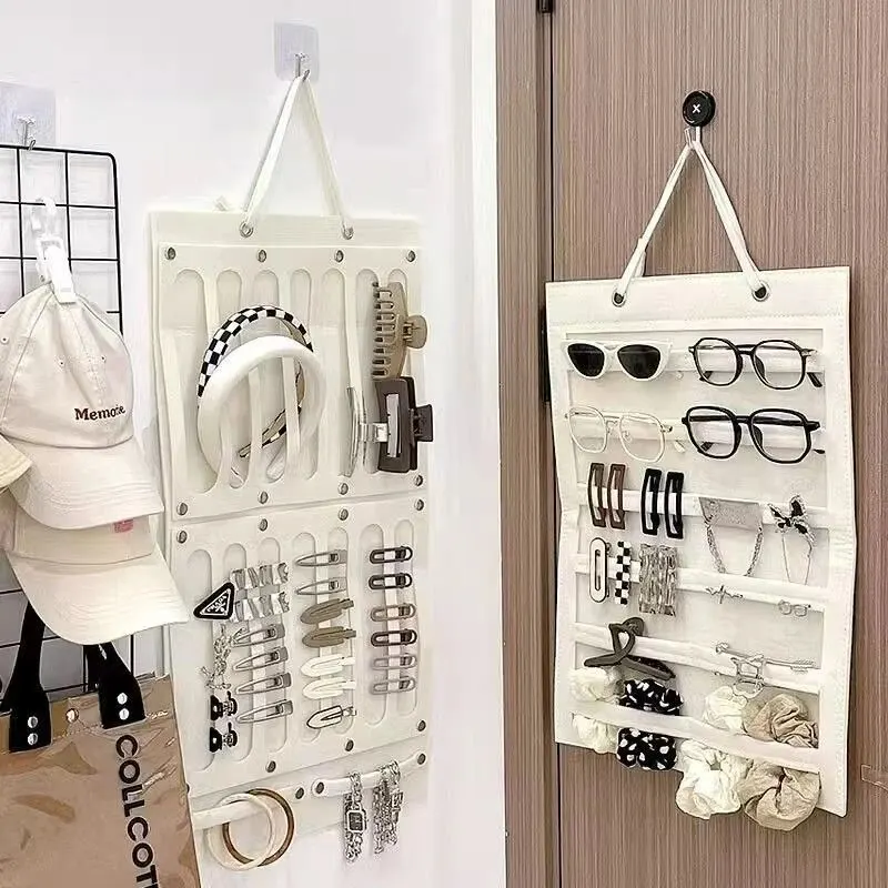 Hair Accessories Storage Bag Wall Hair Band Clip Glasses Storage Bag Wall Hanging Headaccessories Artifact hanging storage organizer hanging storage bag wall mounted organizer