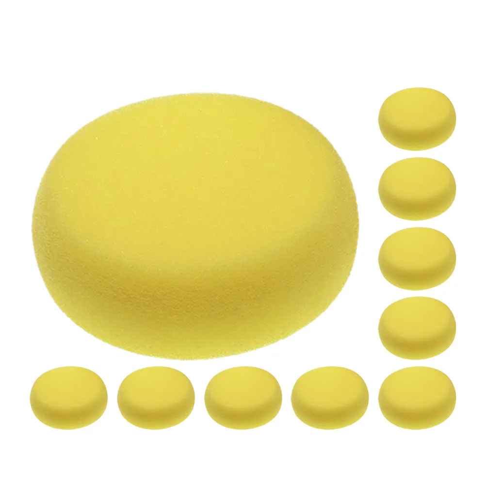 10Pcs 어린이 스폰지 페인팅 브러쉬 키트 라운드 스폰지 페인트 브러쉬 어린이를위한 쉬운 그립 공예 수채화 도자기 점토