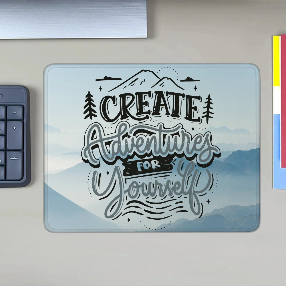 

Маленький коврик для мыши для компьютерной мыши, коврик для мыши с надписью и цитатами, игровые офисные аксессуары для настольного коврика, игровые коврики, коврик для клавиатуры