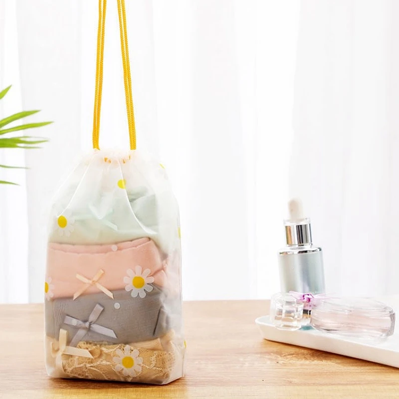Shoe Storage Bag Portable Shoe Storage Organizer Travel Storage Bag Waterproof Transparent Plastic Bag Drawstring Eco Bags Cosmetic Bags