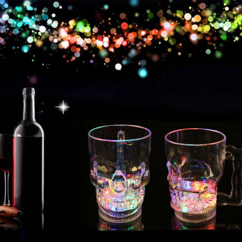 Flashing Cup Wine Beer Whisky Mug Water Beverage Drinking Glass LED Automatic Glowing Cup Party Decorative Supplies For Led Glowing Cup