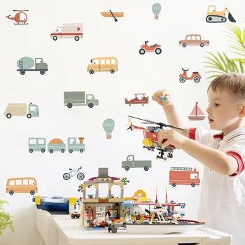 Cute Vehicle Wall Stickers 1