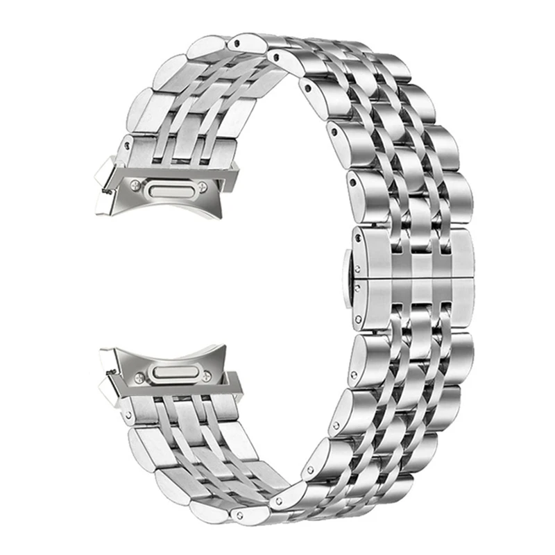 Sleek Stainless Steel Quick Fit Watch Strap - Premium Metal Bracelet Design