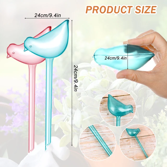 Nagy Növények Ön Öntözésgömbök Madár Alakú Kerti Öntözők Pvc Utazási Csepegtető Öntözőkészülék Lusta Automatikus Vízző - Image 2