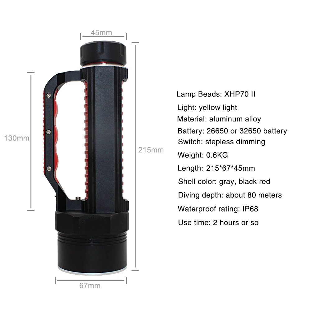 XHP70.2 Diving flashlight (4)