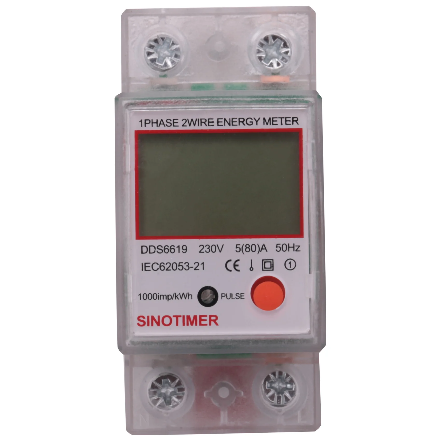 

Цифровой однофазный счетчик электроэнергии SINOTIMER DDS6619-012 AC 220 В 80A с ЖК-дисплеем, измеритель энергопотребления кВт/ч, ваттметр (B)