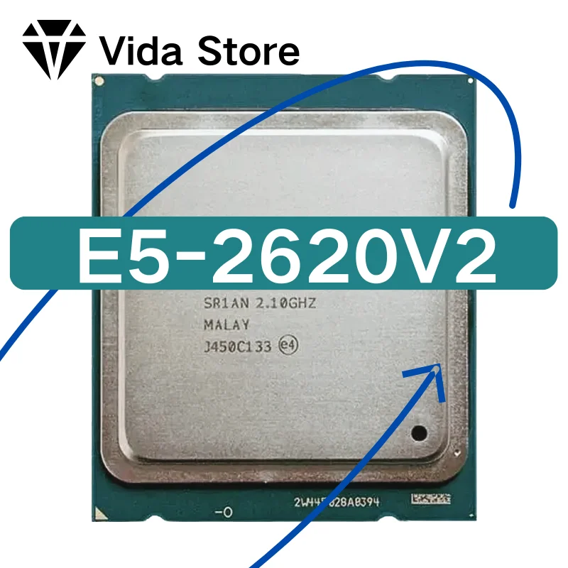 Б/у процессор E5 2620 V2 Φ LGA 2011 2,1 ГГц 6-ядерный и 12-поточный 80 Вт Φ V2 поддержка материнской платы X79
