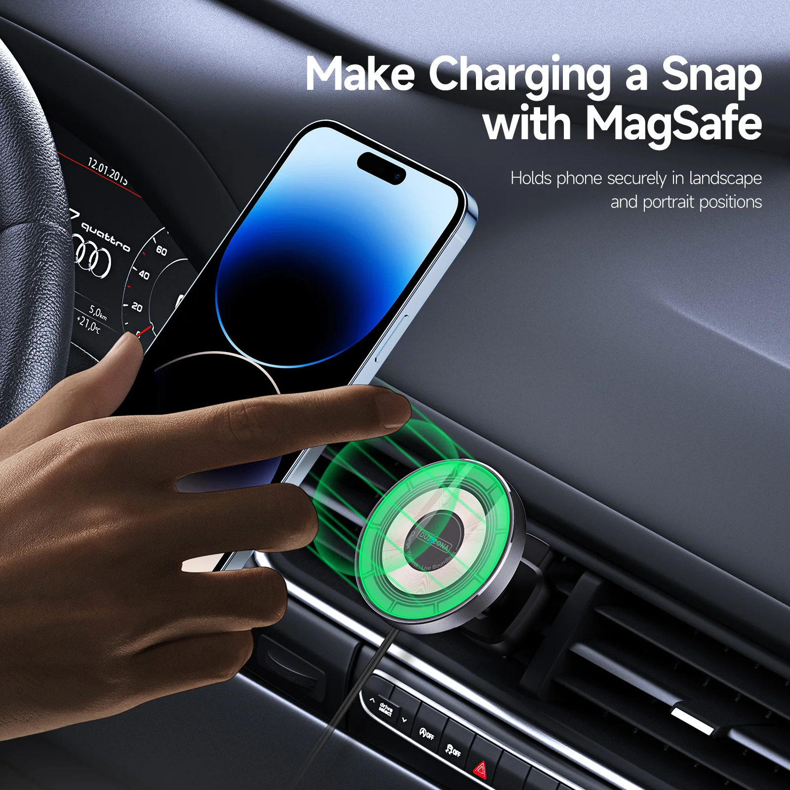 Universal Car Holder For Magsafe iPhone 15 Macsafe Stand