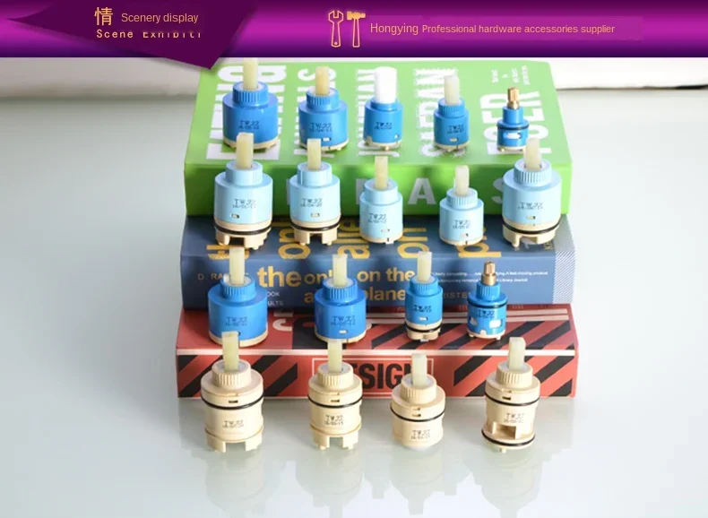 Description Picture 2 of itemKitchen basin faucet ceramic valve core 25/35/40 water heater water mixing valve core switch repair parts