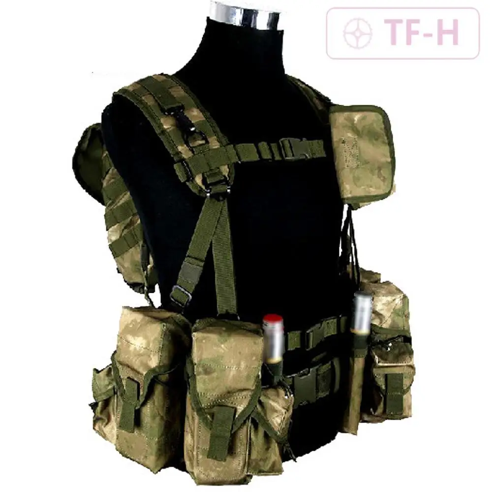 MOX Ruin camouflage Molle Tactical Assault Vest Chest Rig Training Equipment Accessory Bag Set