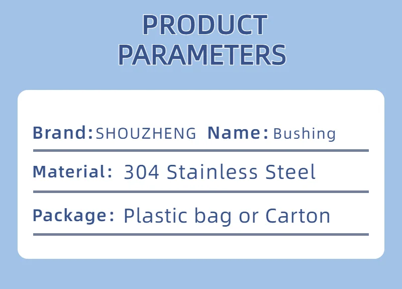 Description Picture 6 of item10/2pcs M8 M10 M12 304 Stainless Steel Bushing Lengthen Washer Sleeve Unthreaded Hollow Casing Round Column Joint Length 2-30mm