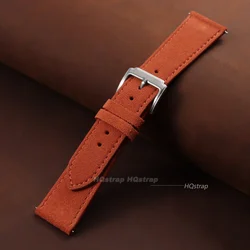 Fashion Suede Leather Quick Release Watchband - Universal Sport Wristbelt Bracelet - 22mm (Orange)