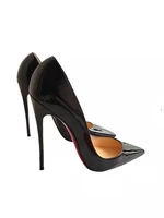 2025 New Black 12cm High Heels Classic Thin Heels Sexy Shallow Mouth Fashion Commuter Large Single Shoes 33-50 - Image 6