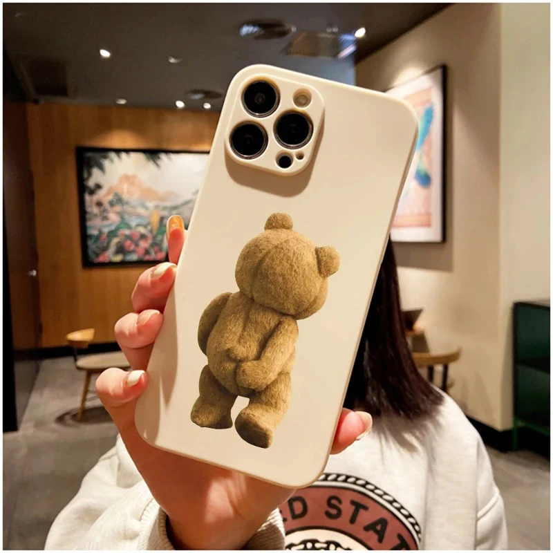 Adorable Ted Bear Soft Silicone Phone Case Cover