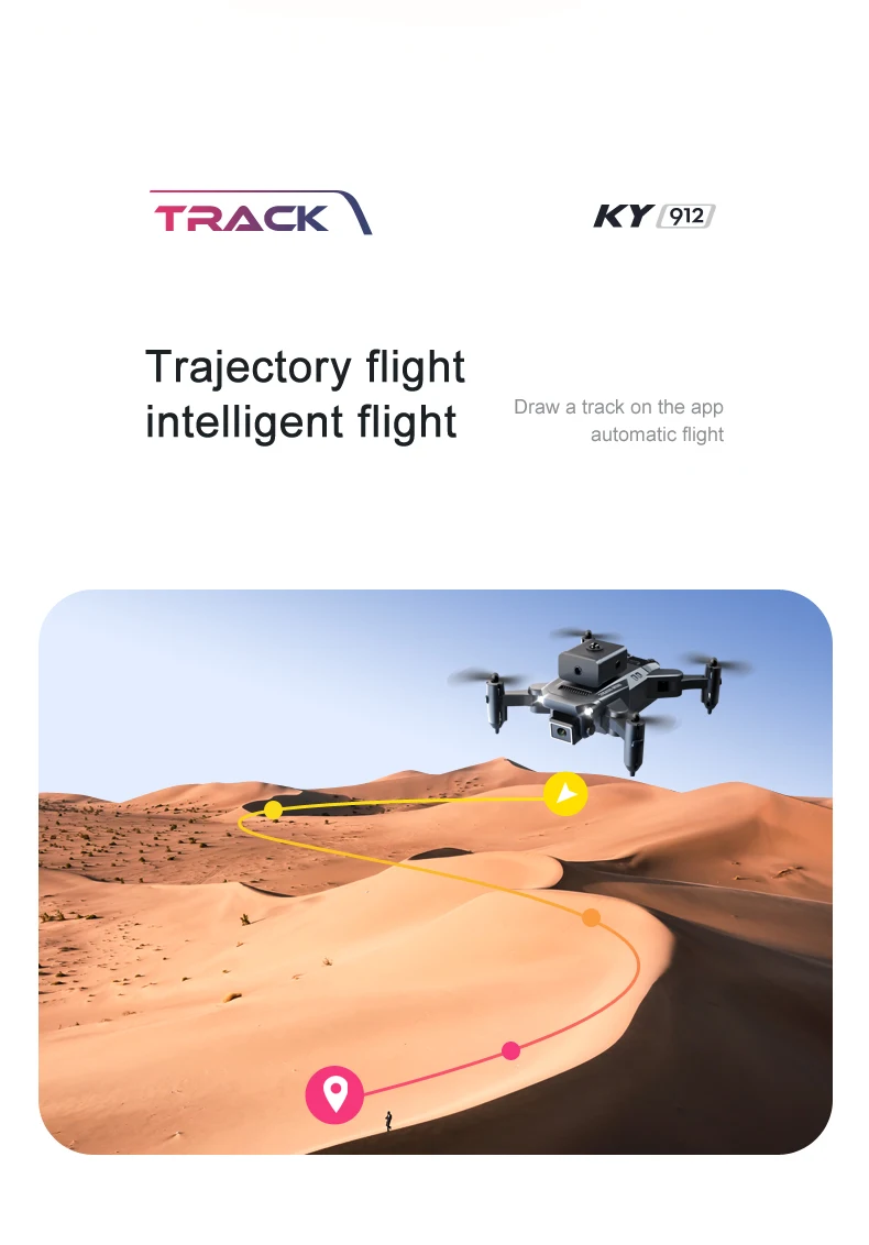 KY912 Mini Drone, track ky 912 trajectory flight draw a track on the app