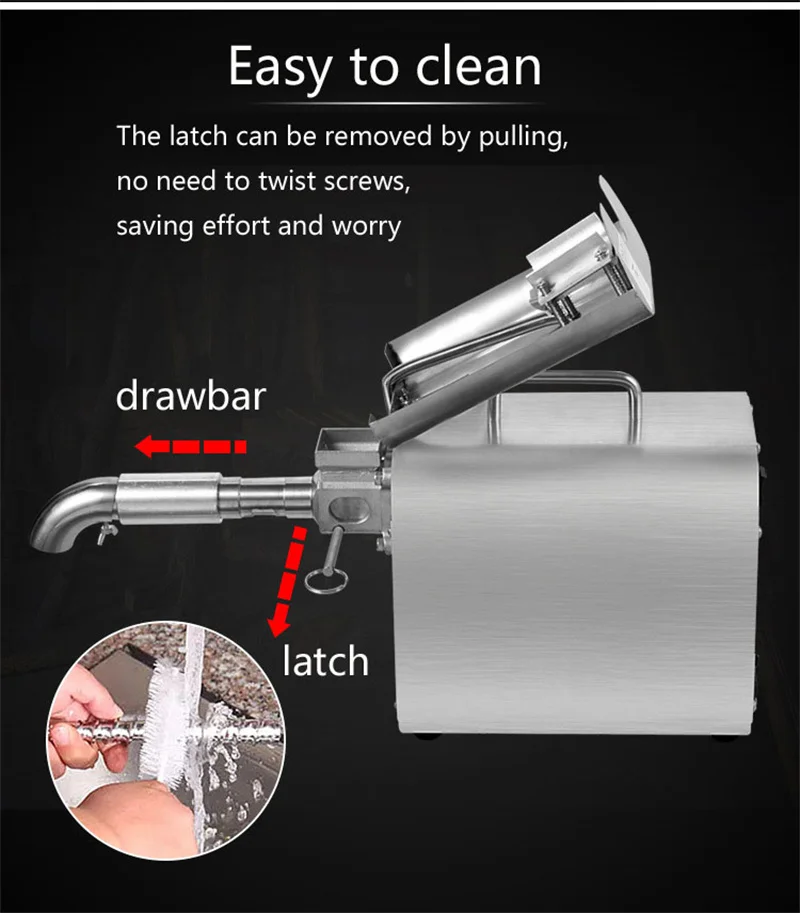 Oil Press Machine Mini Oil Extracting Machine Small Olive Oil Extractor Stainless Steel Oil Press Home Commercial Oil Extractor 4