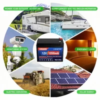 Batterie au lithium 12V 105 Ah LiFePO4, 4000+ cycles profonds, BMS intégré, durée de vie de 10 ans, pour UPS, sondeur de pêche pour kayak, panneau solaire, radio 2