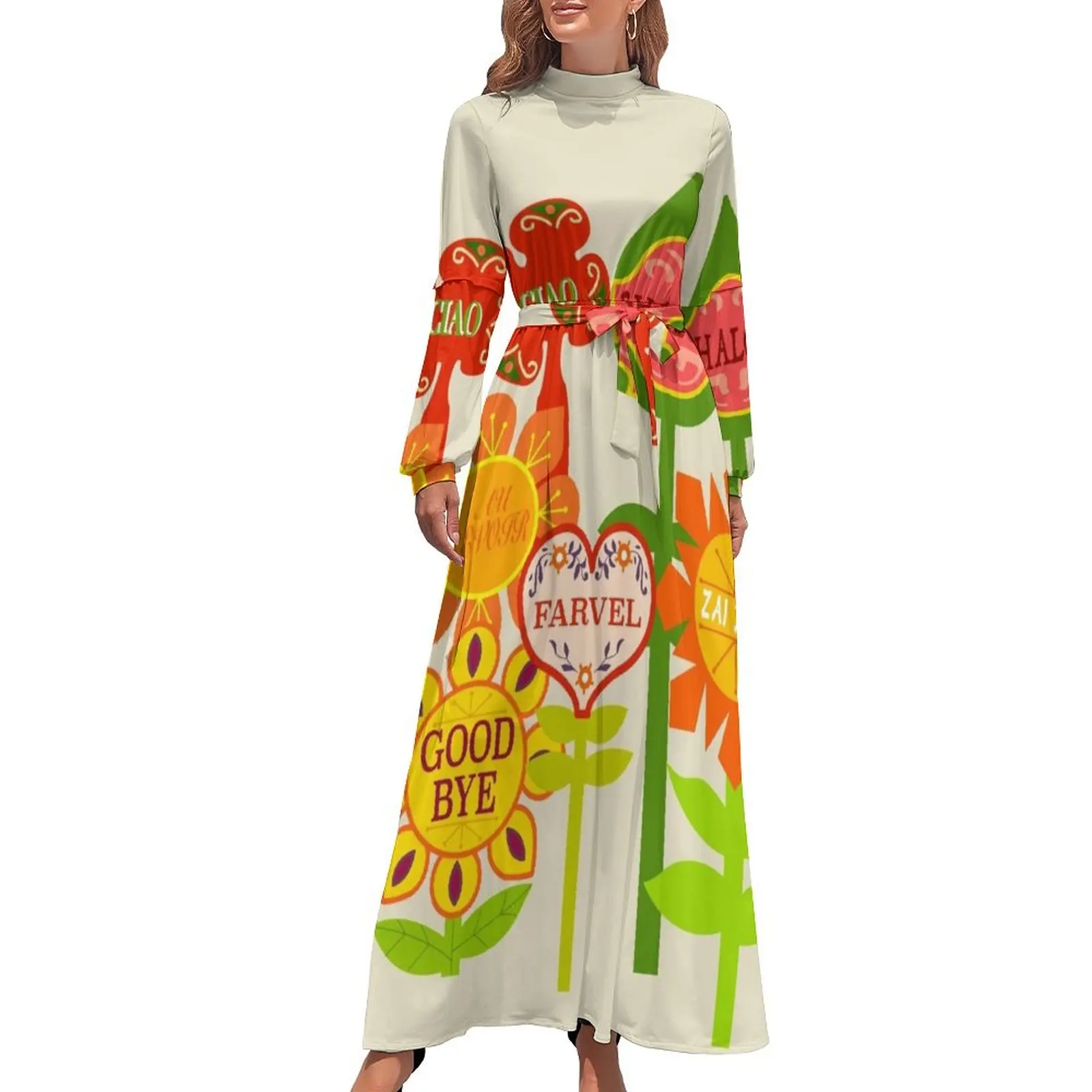 thumbnail image 1 of Es un mundo pequeño Adiós Habitación Flores Vestido largo vestidos mujer verano 2024 Ropa femenina, 1 of 5