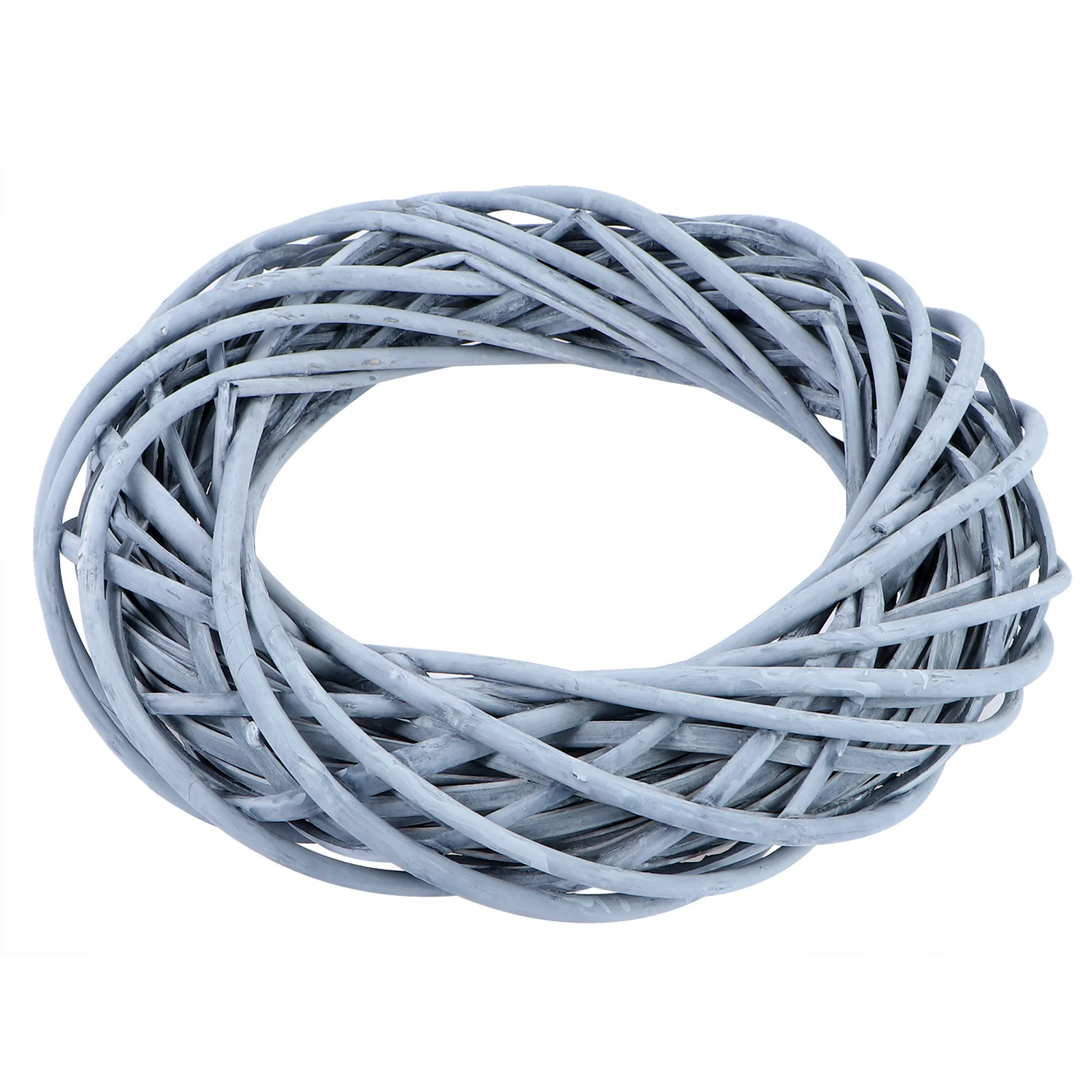 

Wicker Garland Rattan Pendant Christmas Festival Decor Door Hanging Wreath Natural Rings Simple DIY Woven