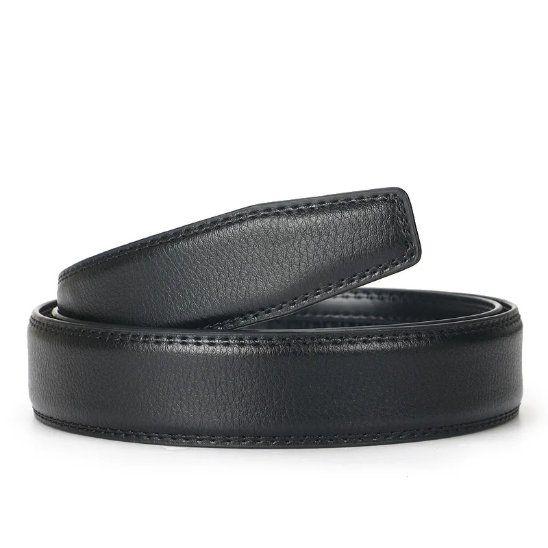 Automatic Leather Ratchet Belt for Men - Adjustable Fashion Designer Belt