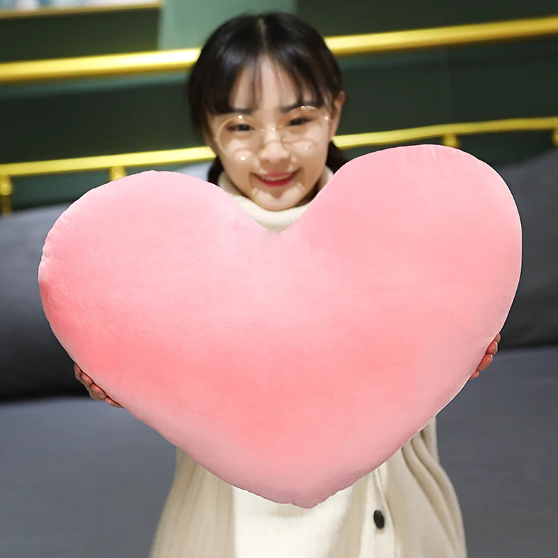 Colorful Hearts Plush Pillow Stuffed Decor Sofa Chair Seat Cushion Red Yellow Pink Green Blue Wedding Valentines' Day Lady Git 4