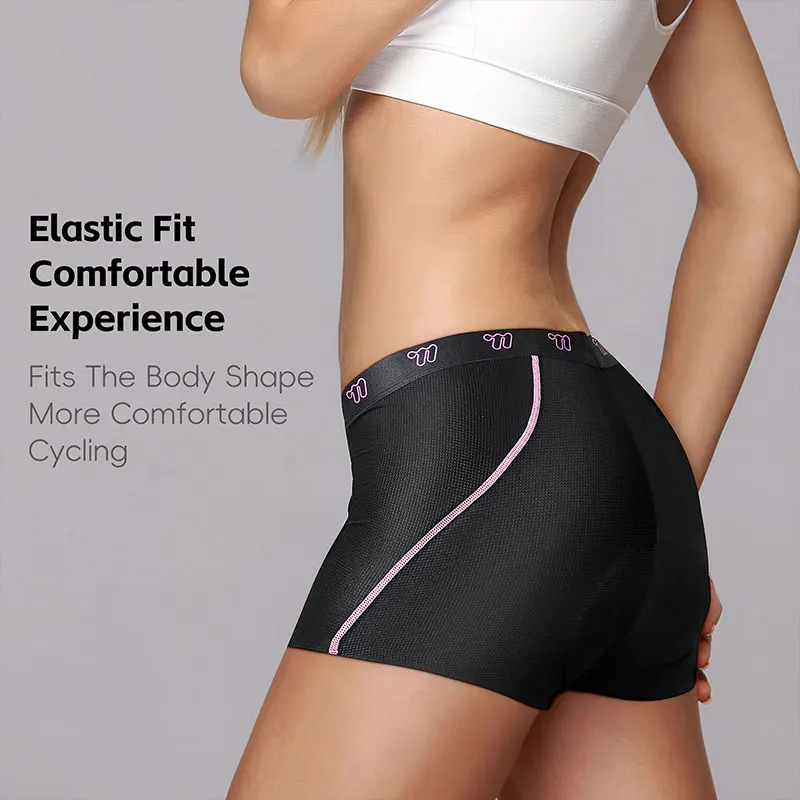 WEST BIKING Cycling Underwear Woman Comfort Breathable Underpants 3 Layer Pads Shockproof Bicycle Briefs MTB Road Bike Shorts