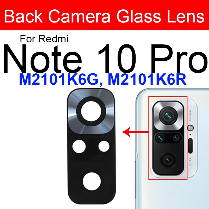 Premium Back Main Camera Glass Lens with Adhesive Sticker