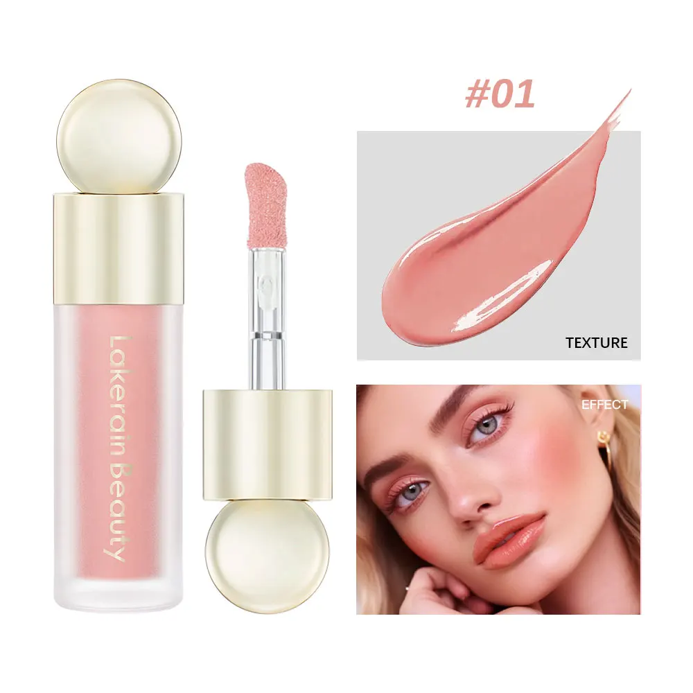 7.5ml Matte Liquid Blush Velvet Blusher Orange Peach Face Pigment Lasting Beauty Natural Cheek Tint Cream Waterproof Blush liquid blush
