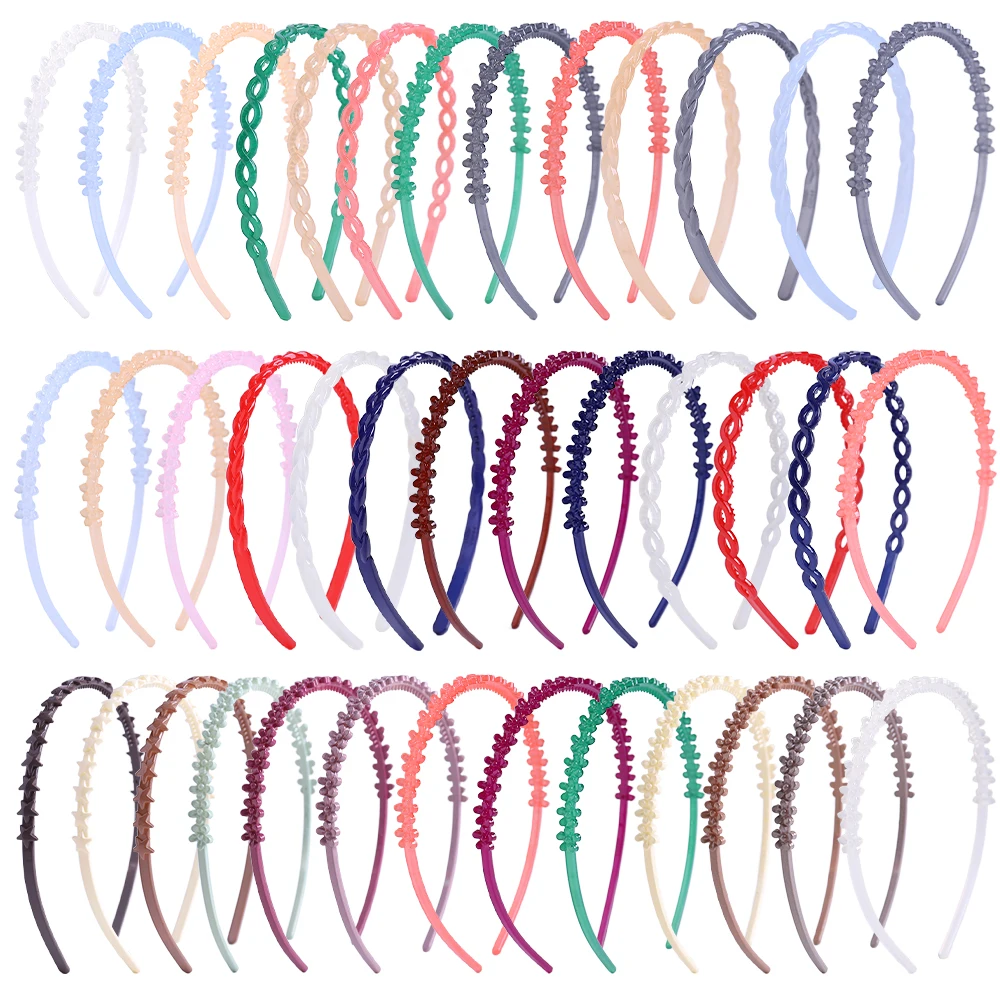 20pcs Non-slip HairBand for Women Simple Bezel Headband Washing Hair Bang Holder Facial Mask Hair Hoop Hairband Hair Accessories facial and password