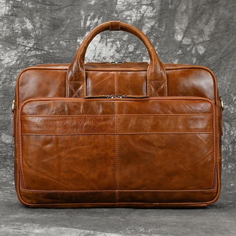 Laptop Bag 17 - Premium Leather (No. 1)