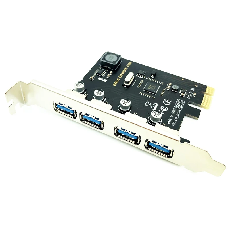 Description Picture 4 of item4 Port USB 3.0 PCI-E Expansion Card PCI Express PCIe USB 3.0 HUB Adapter 4-Port USB3.0 Controller USB 3 0 PCI e PCIe Express 1X