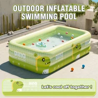 Grande piscine gonflable pliable, Portable, intérieur et extérieur, jardin familial, bain d'eau, jouet pour enfant et adulte, cadeau 3